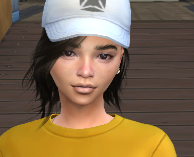 the sims 4 custom sim download girl Ashley Vergara by Bonita100 Face View