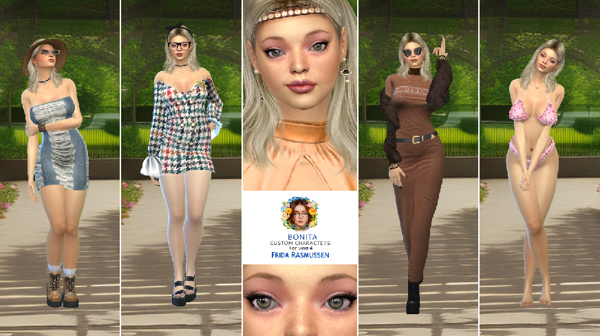 the sims 4 high detail download blonde female Frida Rasmussen by Bonita100 Full CAS Preview