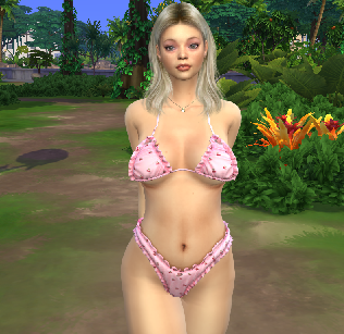 sims4 custom sim download blonde female Frida Rasmussen by Bonita100 Body View