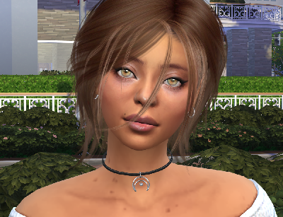 sims game custom content download brown hair female Zaira Fernandez by Bonita100 Face View