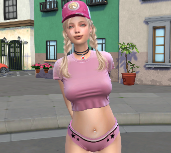 sims game high detail download blonde female Luciana Wozniak by Bonita100 Body View