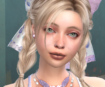sims game cc download girl Luciana Wozniak by Bonita100 Face View