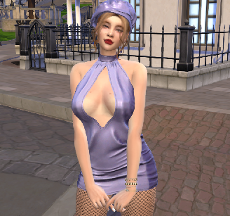 sims game alpha cc style download redhead female Darya Matskevich by Bonita100 Body View