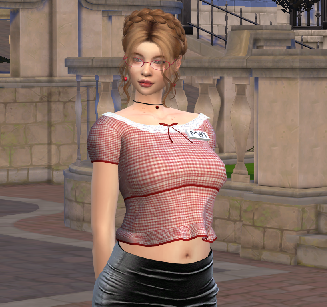 sims 4 cc download redhead female Darya Matskevich by Bonita100 Body View