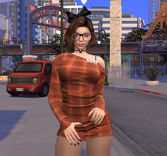sims high detail download brown hair female Rachel Marcovic by Bonita100 Body View
