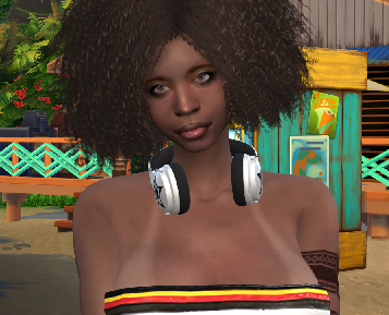 sims4 custom content download brown hair female Yaribel Castillo by Bonita100 Face View