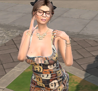 sims 4 custom content download woman Carolina Lombardi by Bonita100 Body View