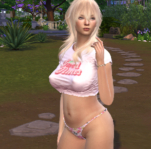 sims4 realistic style download blonde female Johanna Nilsson by Bonita100 Body View