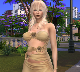 sims high detail download blonde female Johanna Nilsson by Bonita100 Body View