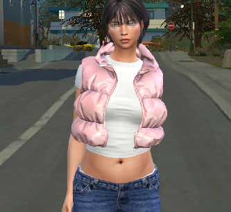 the sims 4 custom content download dyed-hair female Polina Smirnova by Bonita100 Body View