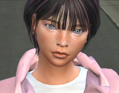 sims cc download brunette female Polina Smirnova by Bonita100 Face View