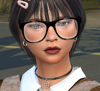 sims 4 realistic style download dyed-hair female Polina Smirnova by Bonita100 Face View