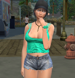 sims4 alpha cc style download brunette female Polina Smirnova by Bonita100 Body View