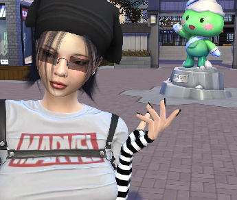 sims4 alpha cc download girl Hina Yamada by Bonita100 Face View