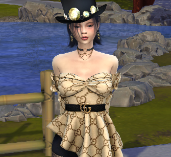 sims game high detail download asian girls female Hina Yamada by Bonita100 Body View