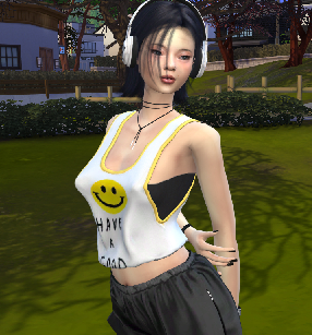 sims custom content download asian girls female Hina Yamada by Bonita100 Body View