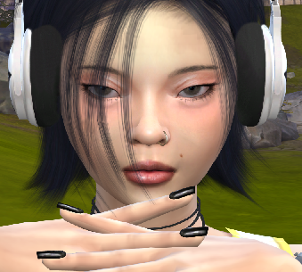 sims game cc download girl Hina Yamada by Bonita100 Face View