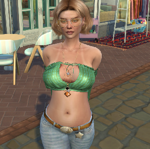 sims 4 alpha cc style download woman Jessica Anderson by Bonita100 Body View