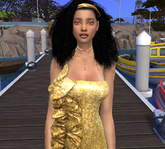 the sims 4 realistic style download brunette female Meriem Ben Hadda by Bonita100 Body View