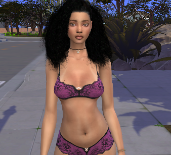 sims game high detail download brunette female Meriem Ben Hadda by Bonita100 Body View
