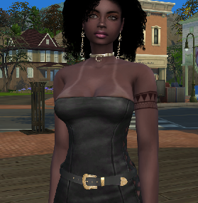 sims game cc download black girls female Aaliyah Jackson by Bonita100 Body View