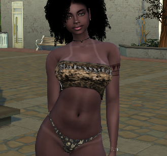 sims high detail download black girls female Aaliyah Jackson by Bonita100 Body View