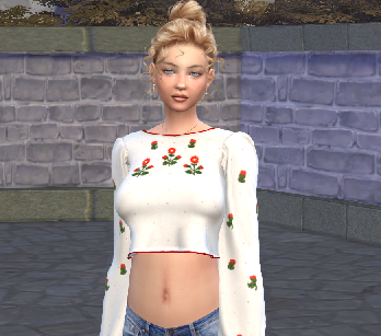 the sims 4 realistic style download girl Sofie Rasmussen by Bonita100 Body View