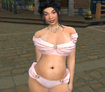 sims custom sim download townies female Mei Prescott by Bonita100 Body View