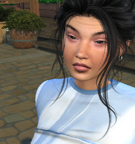 sims4 alpha cc download townies female Mei Prescott by Bonita100 Face View