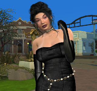 the sims 4 realistic style download brunette female Mei Prescott by Bonita100 Body View