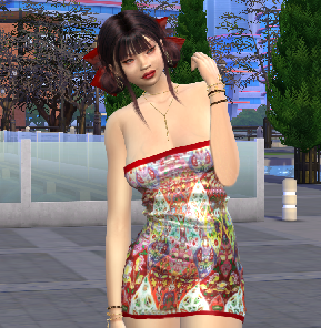 sims4 custom character download girl Xinyi Zhou by Bonita100 Body View
