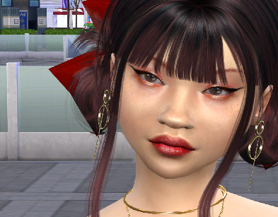the sims 4 custom sim download asian girls female Xinyi Zhou by Bonita100 Face View