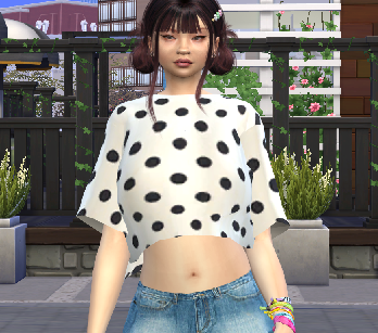 sims custom content download girl Xinyi Zhou by Bonita100 Body View
