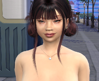 sims4 realistic style download asian girls female Xinyi Zhou by Bonita100 Face View