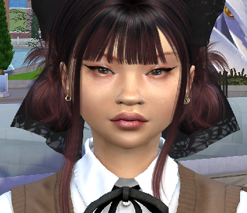 sims high detail download asian girls female Xinyi Zhou by Bonita100 Face View