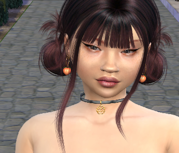 sims 4 custom character download asian girls female Xinyi Zhou by Bonita100 Face View