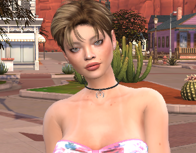 sims4 premium cc download brown hair female Emily Martin by Bonita100 Face View