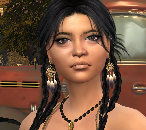sims high detail download girl Nayana Morning Star by Bonita100 Face View