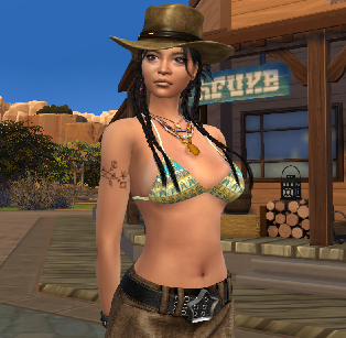 sims game premium cc download occult female Nayana Morning Star by Bonita100 Body View