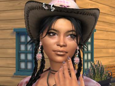 sims game alpha cc download native american female Nayana Morning Star by Bonita100 Face View