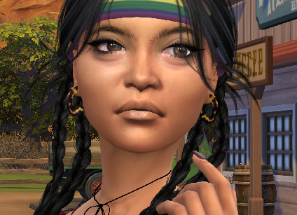 sims4 alpha cc style download girl Nayana Morning Star by Bonita100 Face View