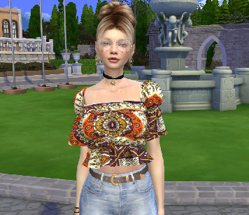 sims custom sim download girl Therese Gruber by Bonita100 Body View