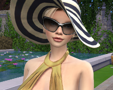 the sims 4 custom sim download blonde female Therese Gruber by Bonita100 Face View
