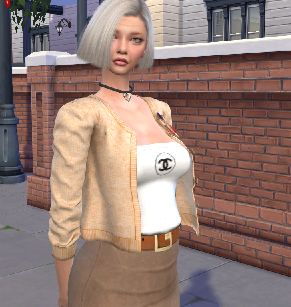 sims game premium cc download gray-haired female Rebecca Williams by Bonita100 Body View
