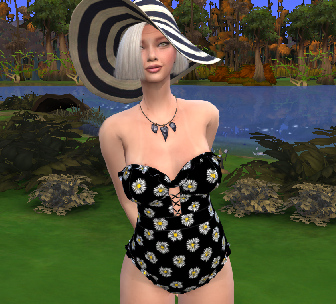 sims4 custom sim download gray-haired female Rebecca Williams by Bonita100 Body View