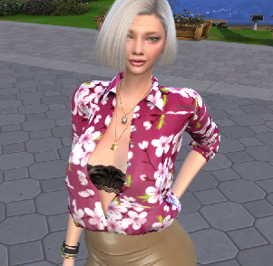 sims cc download gray-haired female Rebecca Williams by Bonita100 Body View