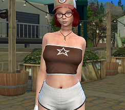 sims 4 alpha cc style download girl Amy Prescott by Bonita100 Body View