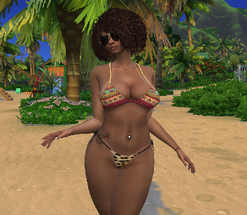 sims game realistic style download black girls female Ana Paula dos Santos by Bonita100 Body View
