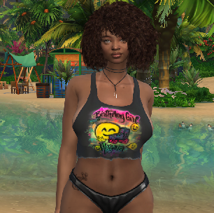 sims custom character download black girls female Ana Paula dos Santos by Bonita100 Body View