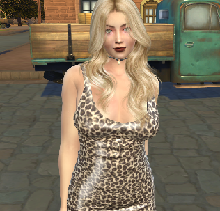 sims 4 alpha cc download blonde female Melanie Pelletier by Bonita100 Body View